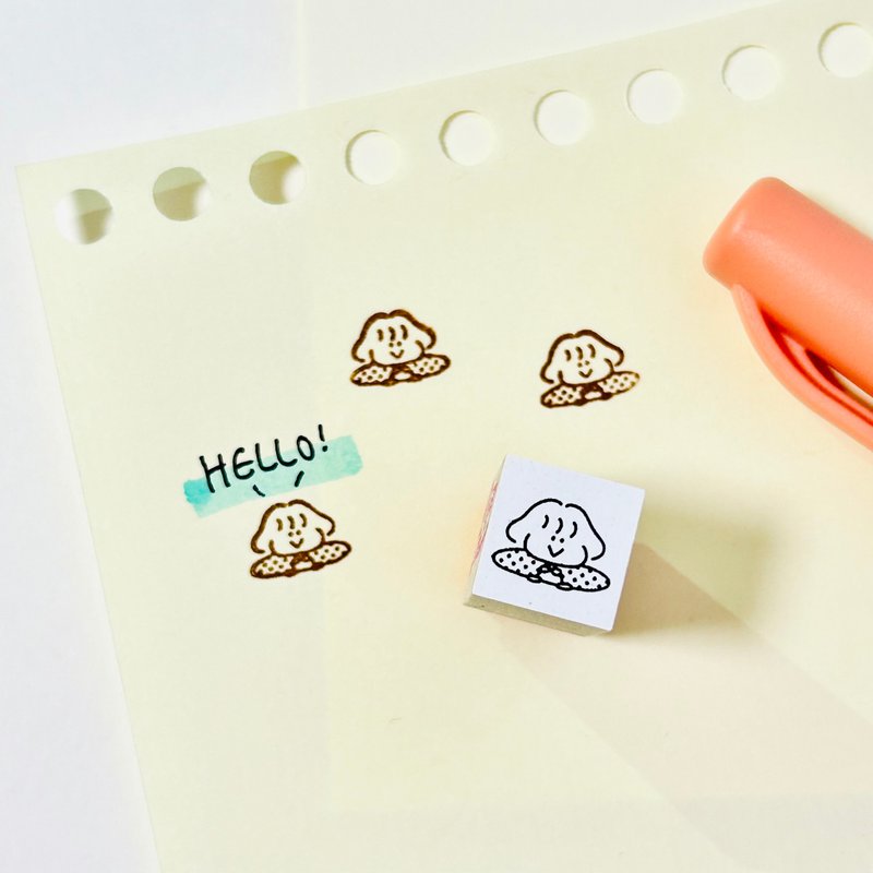 迷你印章 探头小女孩 - 印章/印台 - 橡胶 