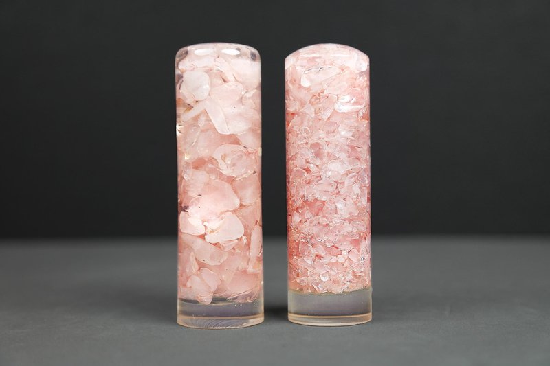 【专利】水晶奇缘纯天然粉水晶个人印鉴章 - 印章/印台 - 水晶 粉红色