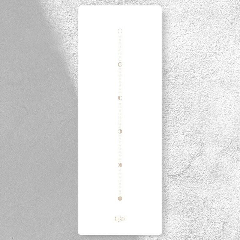 顶级PU标准型干湿止滑天然橡胶正位线瑜珈垫5mm 云白 - 瑜珈垫 - 其他材质 白色