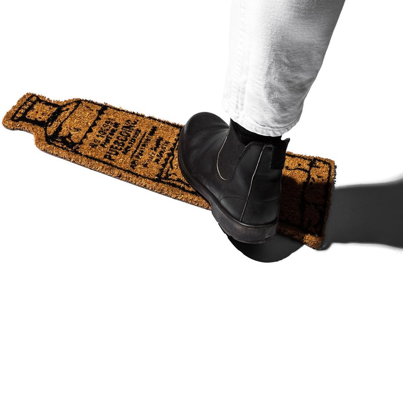 COCO DOOR MAT Paint 天然椰壳纤维涂鸦地毯-颜料 - 地垫/地毯 - 其他材质 卡其色