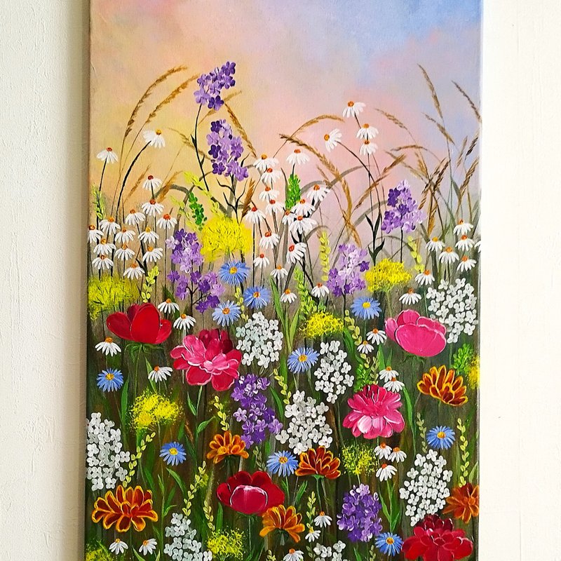 野花压克力画风景艺术墙饰 |艺术品 - 墙贴/壁贴 - 压克力 多色