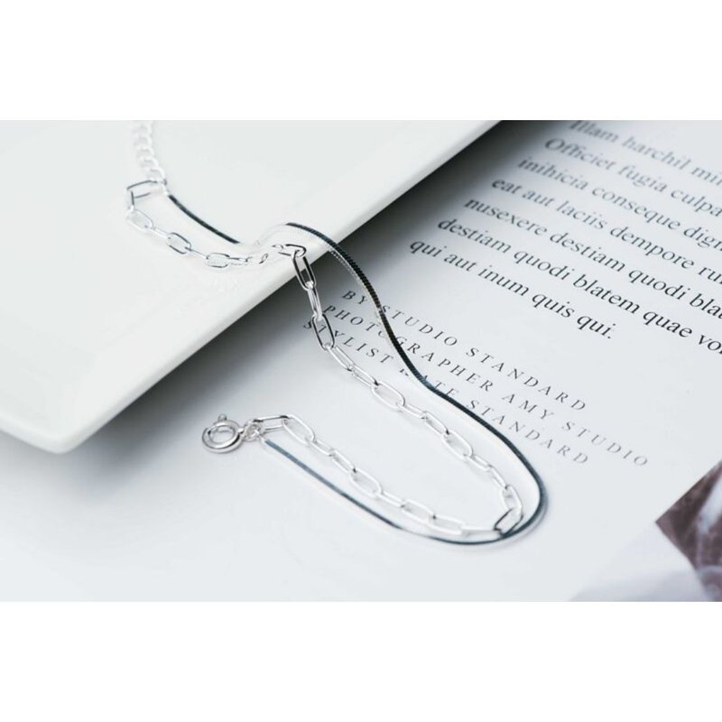 融合纯银手链 - 手链/手环 - 银 