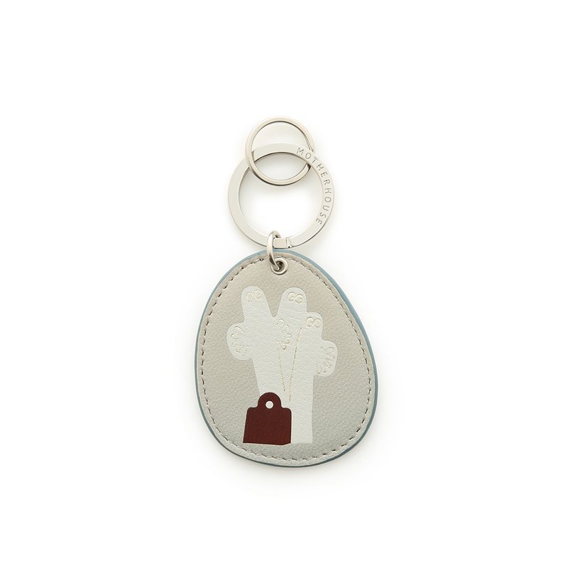 溜溜 Nyoronyoro 钥匙圈 - 钥匙链/钥匙包 - 真皮 白色