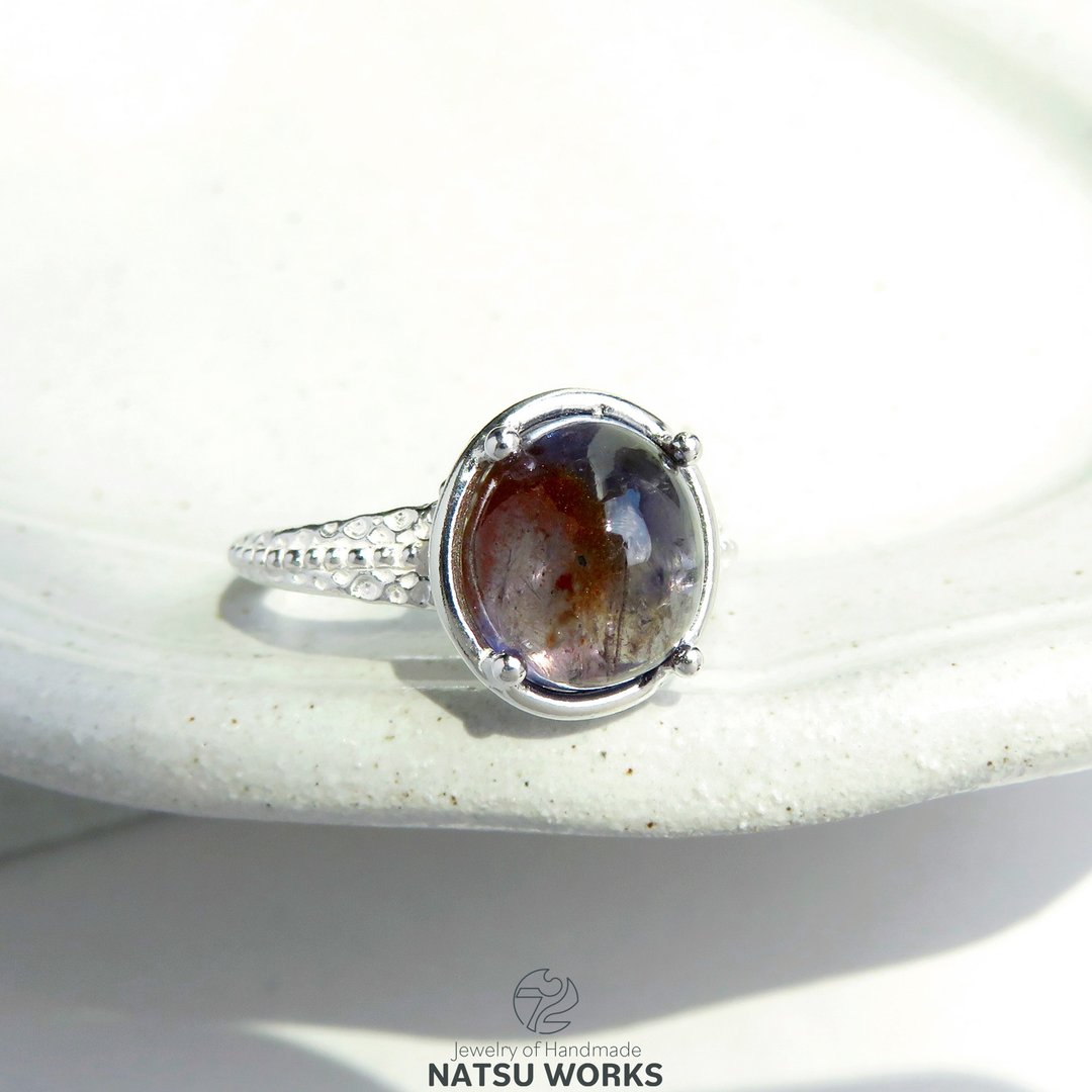 堇青石太阳石 戒指 / Iolite Sunstone Ring 1 - 戒指 - 宝石 紫色