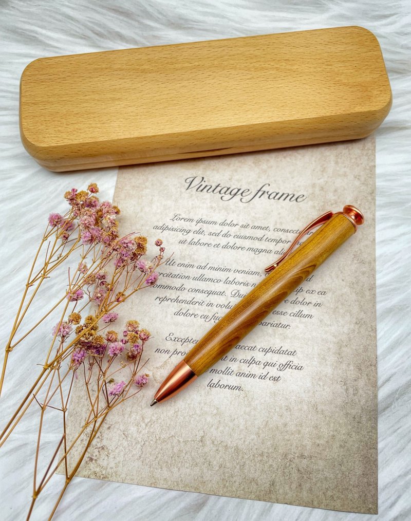 父亲节礼物 定制化礼物 台湾肖楠or台湾桧木钢珠笔 - 钢珠笔 - 木头 咖啡色