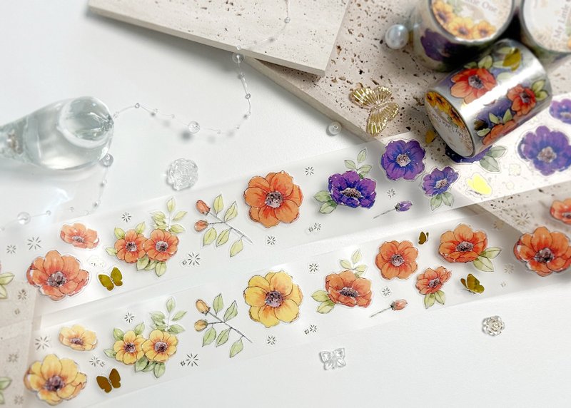 我的宝贝花朵 PET 胶带 - 贴纸 - 其他材质 