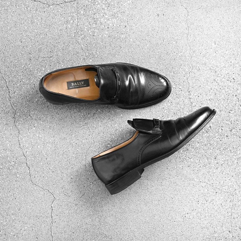 Bally 乐福鞋 / 复古鞋、古董皮鞋、小皮鞋、学生鞋、古着鞋 - 其他女款皮鞋 - 真皮 黑色