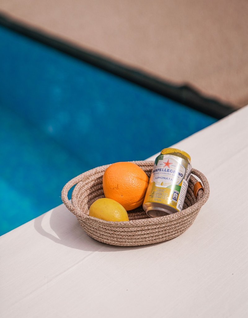 MINI | OLIVE BASKET - 置物架/篮子 - 塑料 卡其色