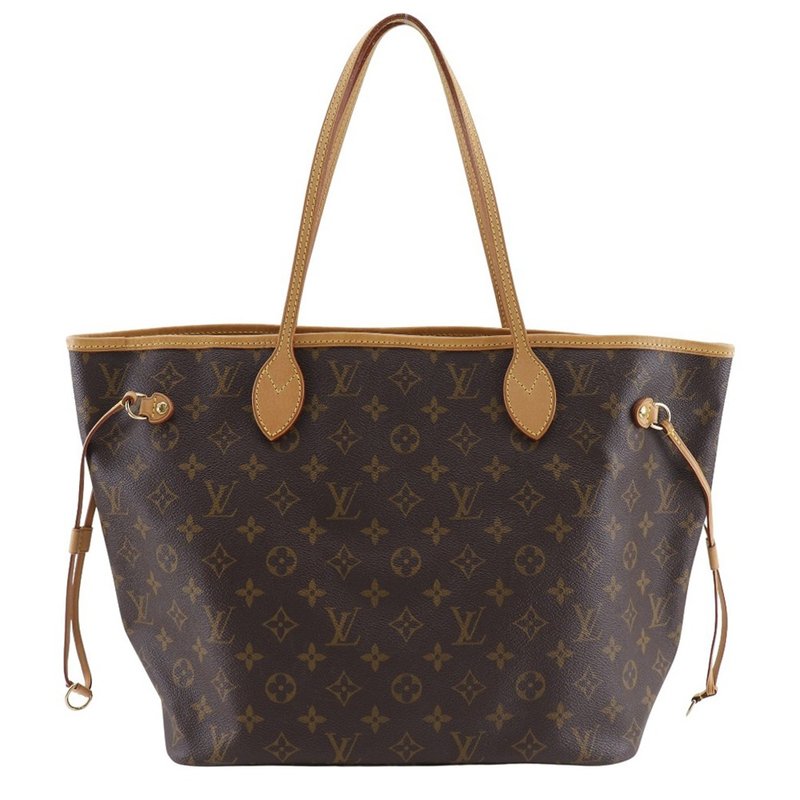 【日本直送】路易威登 LOUIS VUITTON Neverfull MM 托特包 M40156 Monogram 帆布 棕色 AR4088 女仕【二手品】 - 手提包/手提袋 - 人造皮革 咖啡色