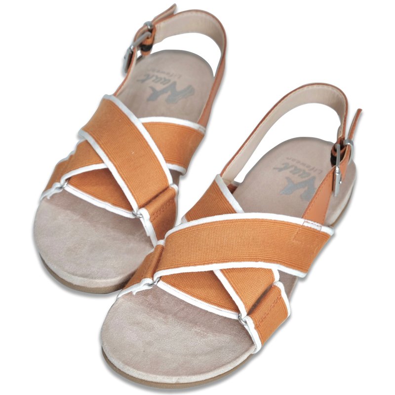 轻夏好感 - 织带交叉软底凉鞋 厚底凉鞋 - 男女凉鞋 - 其他材质 