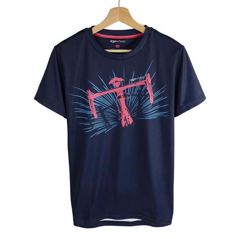 Cycling T-shirt (冲刺) 满足平日与骑车穿着的休闲车衣 - 男装上衣/T 恤 - 聚酯纤维 蓝色