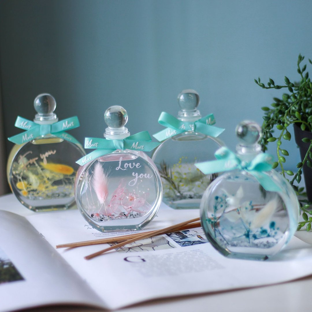 浮游花扩香瓶 香氛瓶 交换礼物 情人节礼物 干燥花定制化礼物 - 香薰/精油/线香 - 植物．花 多色