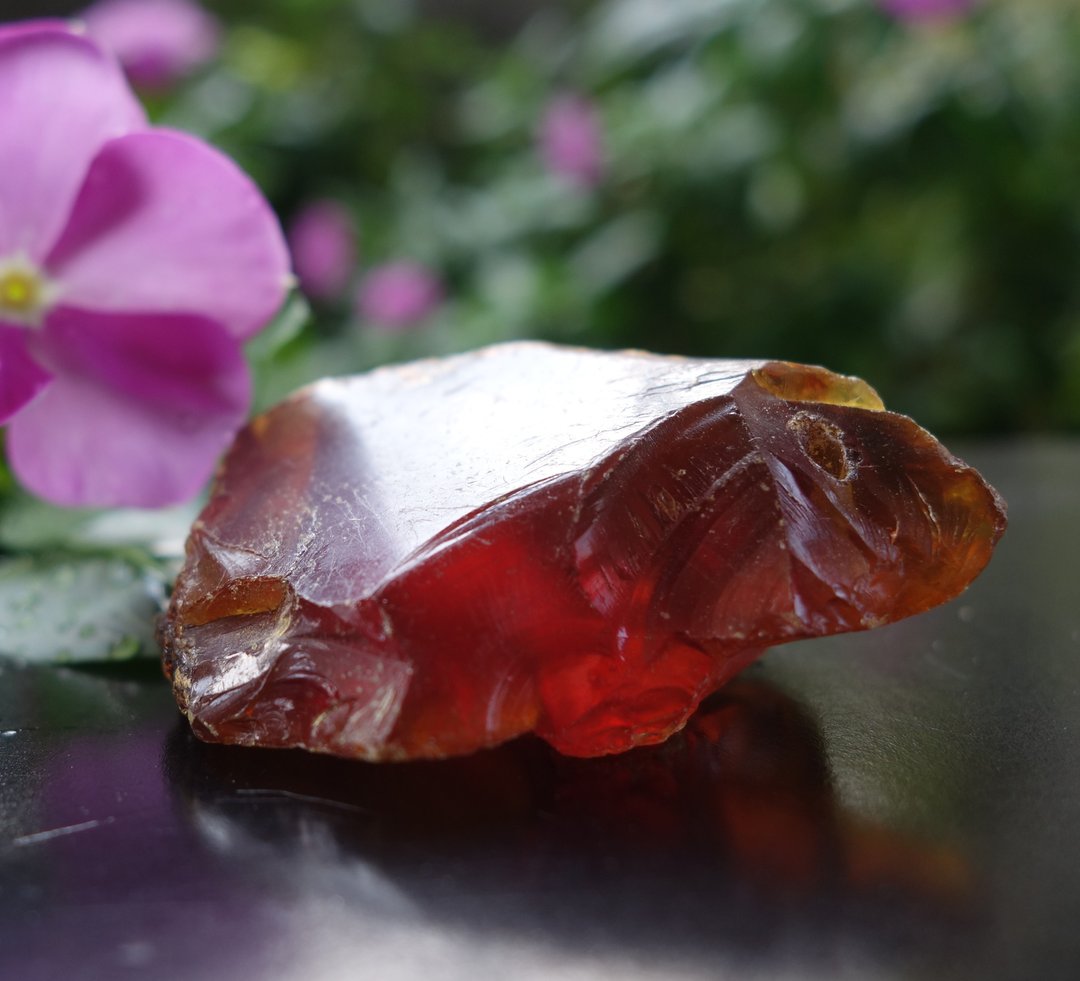 缅甸金蓝珀12克 琥珀 Amber 蓝珀 墨西哥蓝珀 原石 多米尼加琥珀 - 吊饰 - 半宝石 橘色