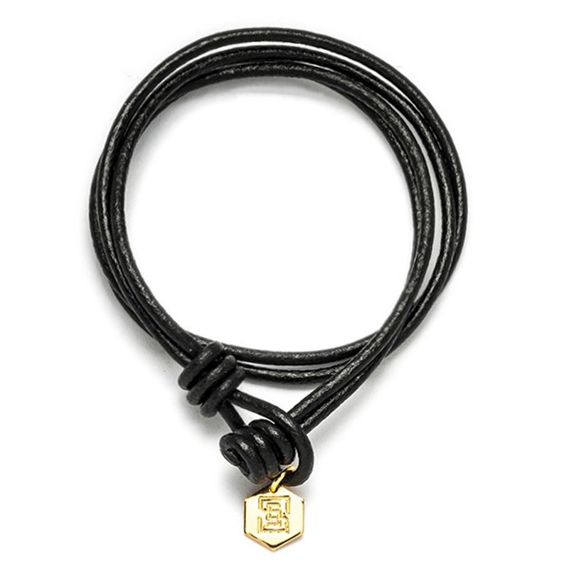 简约双圈皮绳手环 Solo Basic Leather Bracelet - 手链/手环 - 真皮 