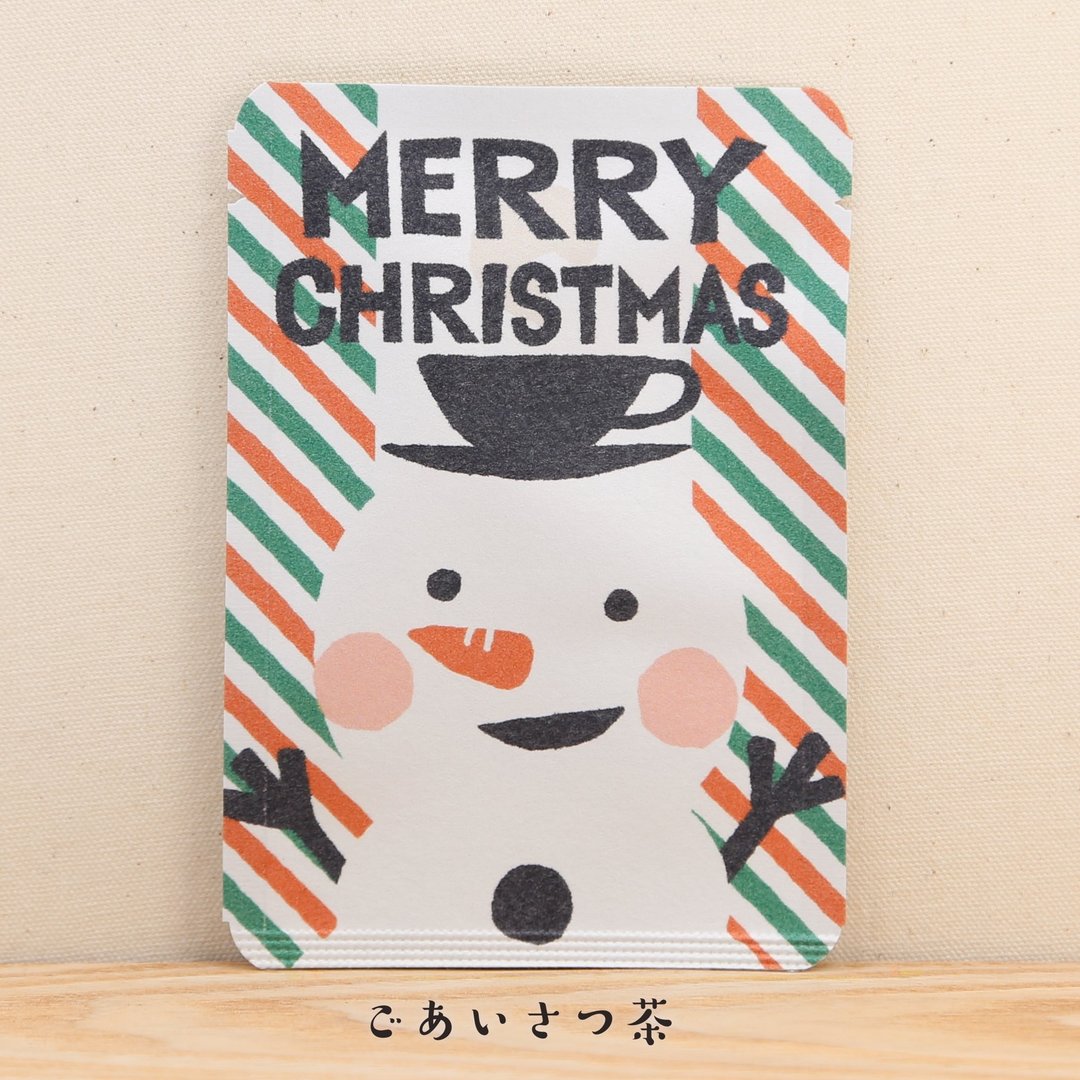 问候茶包_MERRY CHRISTMAS茶-雪宝爱喝茶-京都玉露円缘茶1包入 - 茶 - 纸 多色