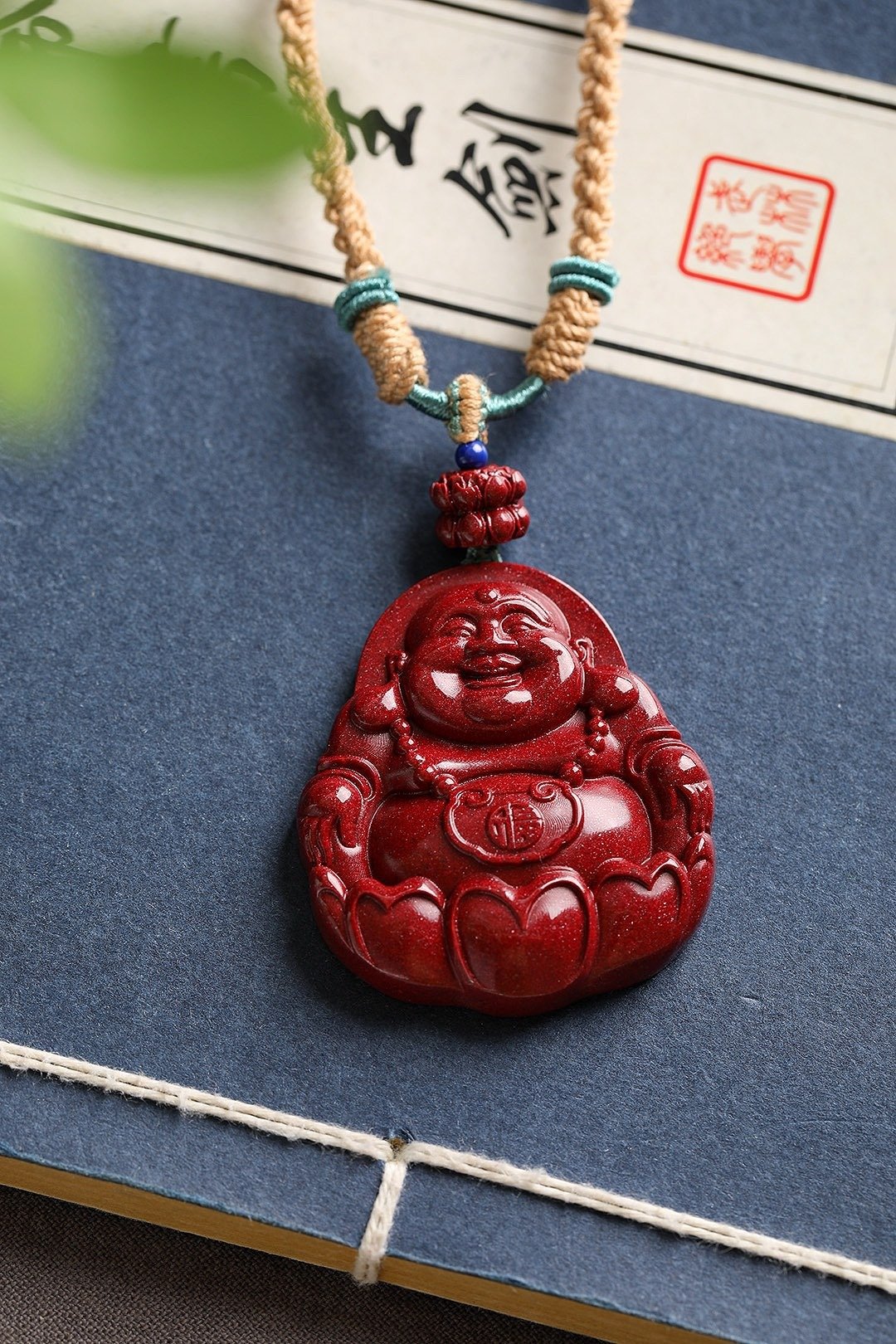 天然原矿硃砂項鍊 紫金砂吊坠 朱砂含量95%以上 关注领取优惠卷 - 项链 - 宝石 