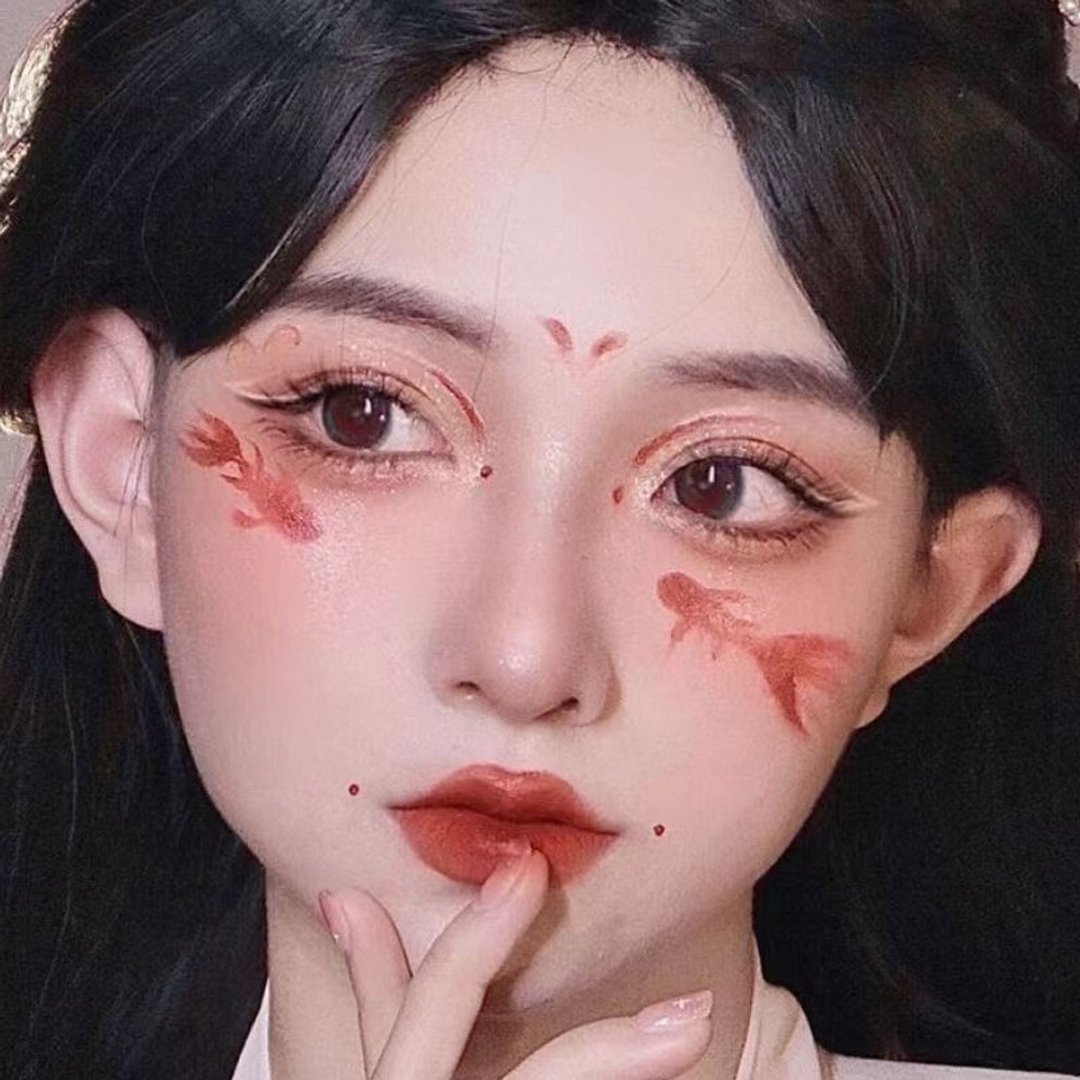 港澳台包邮发【新年欢庆妆照2套】高级感纹身贴防水持久 - 纹身贴 - 纸 多色