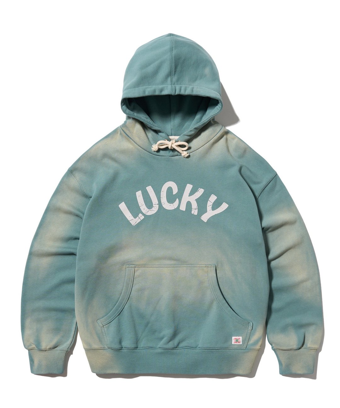 AECA Lucky Hoodie 幸运印花仿日晒褪色水洗连帽外套 (两色) - 中性连帽卫衣/T 恤 - 其他材质 多色