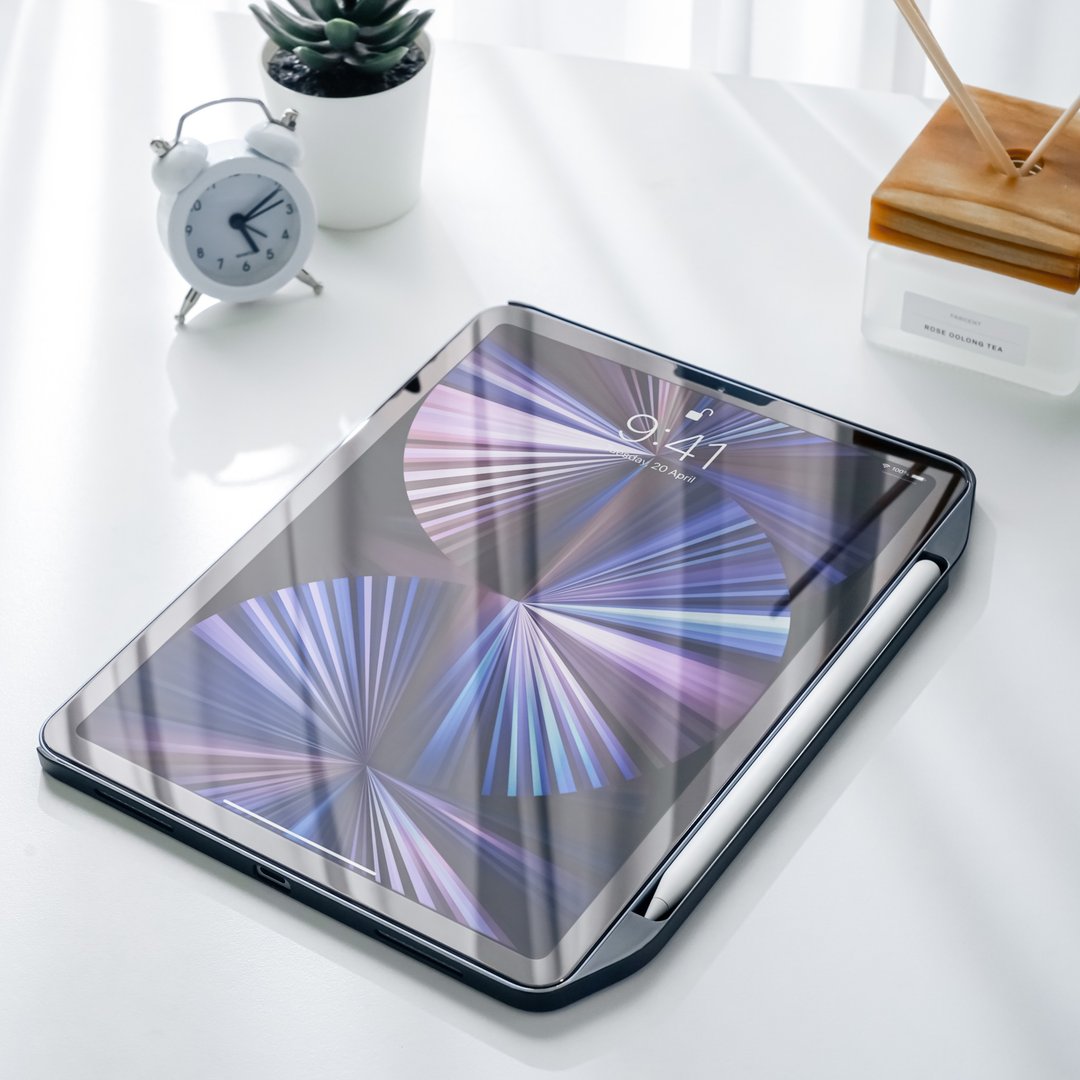 【超值组合】iPad日本原料绘画奈米吸盘可拆式类纸膜+强化玻璃贴 - 数码小物 - 其他材质 透明