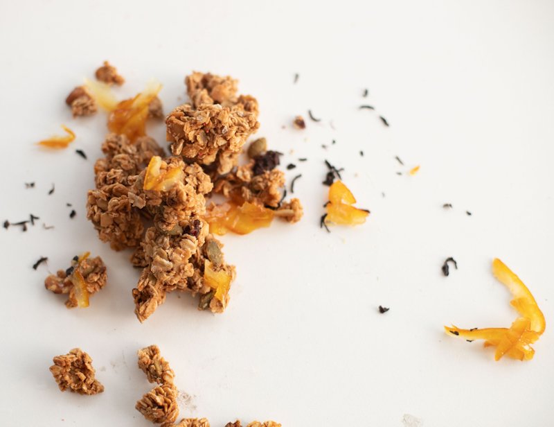 烤谷麦GRANOLA 【柚子红茶烤谷麦】  小曦仓屋 - 谷物麦片 - 其他材质 咖啡色