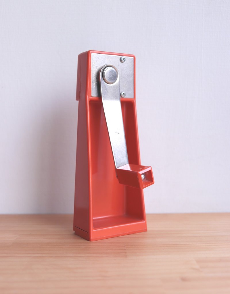 二手老件 瑞典 Nilsjanson NYA Clara 70年代橘塑料壁挂式手转 - 其他 - 塑料 橘色