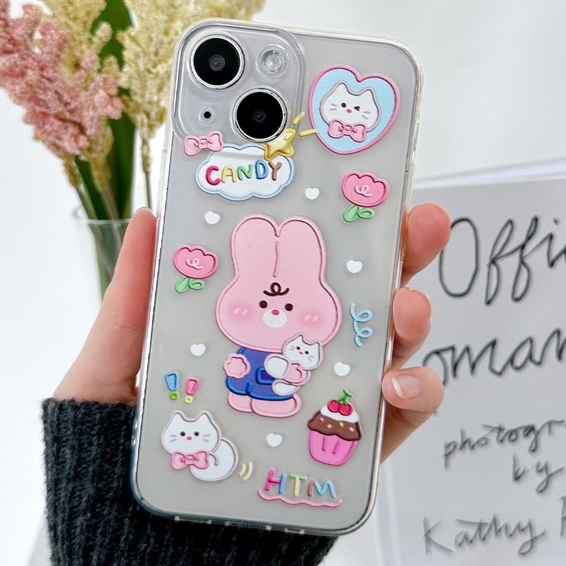 iPhone Galaxy Rumi 防摔防刮透明手机壳 - 手机壳/手机套 - 塑料 多色