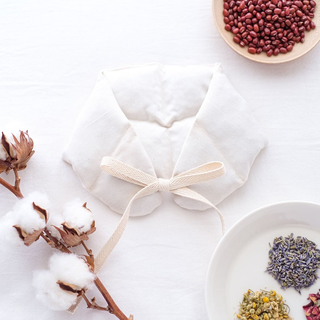 Gently relax your neck / Red bean warmer for a warm neck (generated) / Selectable herbs (lavender / rose) - 其他 - 棉 白色