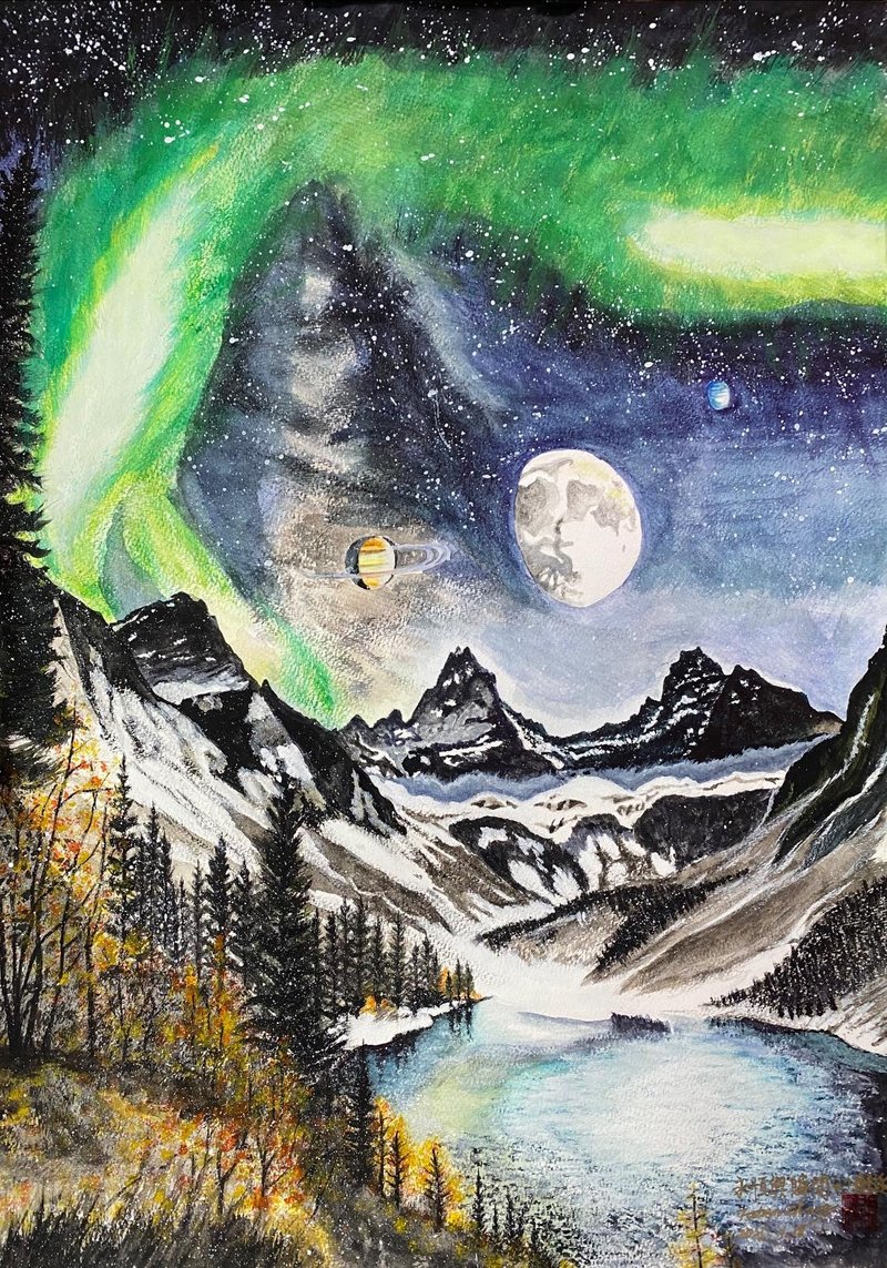 居家布置 艺术海报 手工挂画 四开水彩画 不含画框 - 海报/装饰画/版画 - 纸 多色