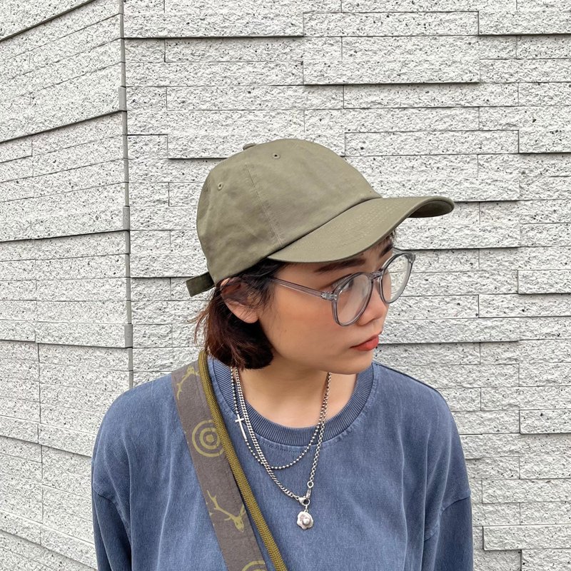 【定制化礼物】质感老帽Vintage cap-可定制文字/图像 - 帽子 - 棉．麻 白色