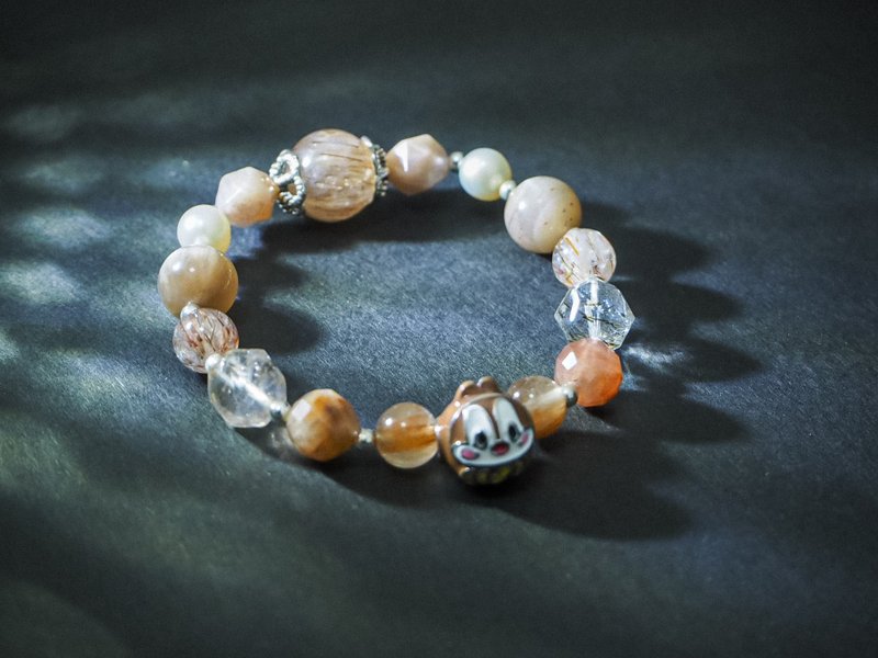 Dale水晶手链 - 手链/手环 - 水晶 卡其色