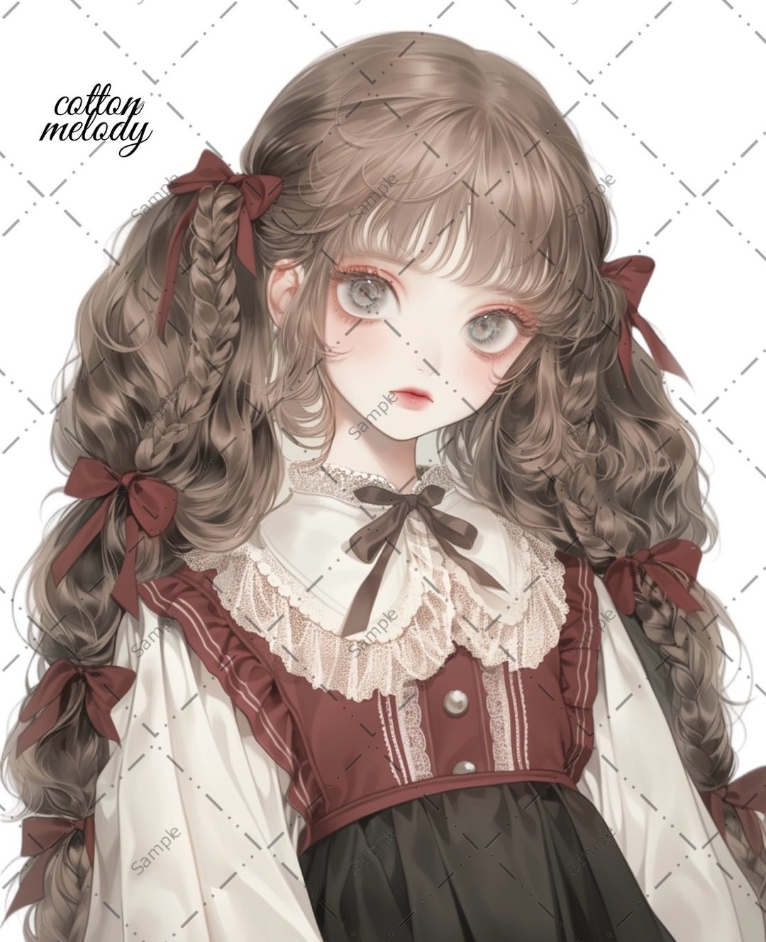 原创贴纸 no.1154 人物贴纸 原创贴纸 女孩贴纸 原创人物贴纸 - 贴纸 - 纸 