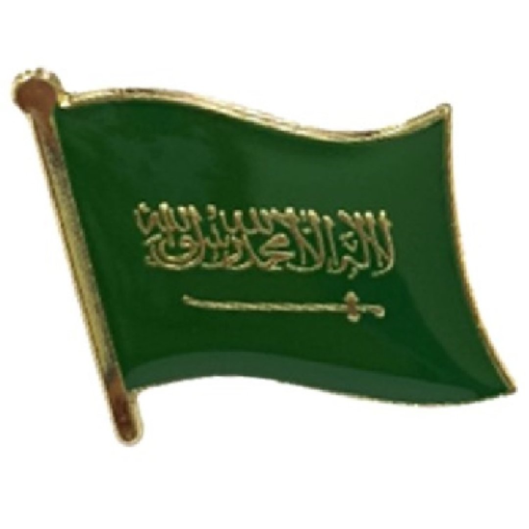 Saudi Arabia 沙特阿拉伯 金属徽章 纪念胸针 配饰 国旗胸徽 国 - 胸针 - 其他材质 多色