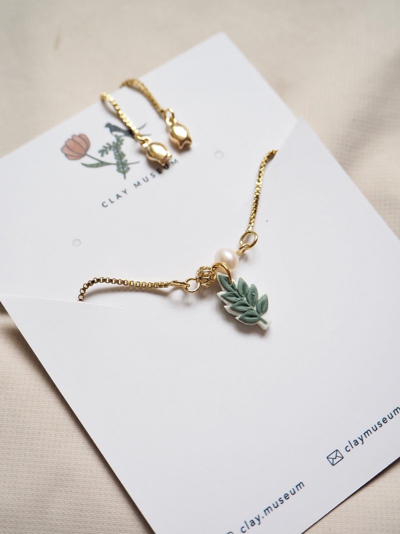 小清新小草软陶手链 - 手链/手环 - 其他材质 