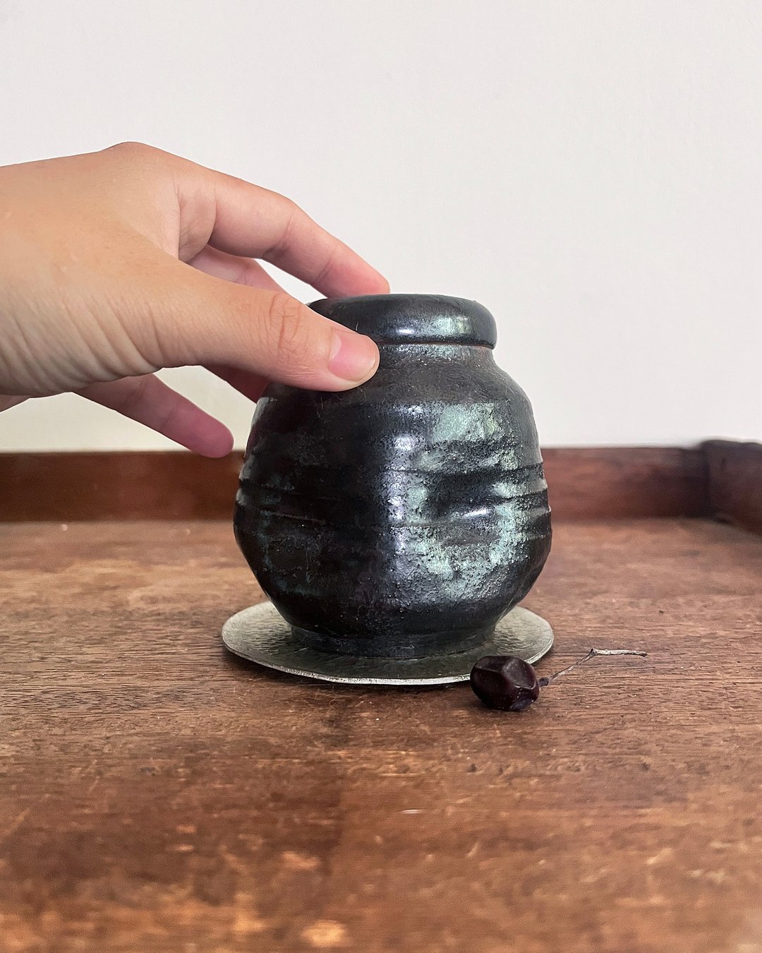 凹凸 茶席 茶仓 茶罐 零二 | 陶器皿 - 茶具/茶杯 - 陶 黑色