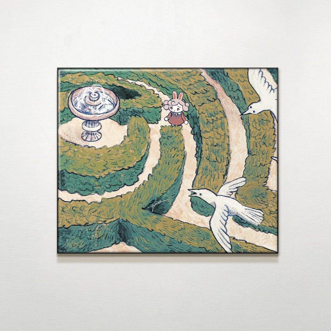 人生的迷宫 / SIMAR西玛.插画.客厅.卧室挂画.空间布置.空间装潢 - 海报/装饰画/版画 - 防水材质 