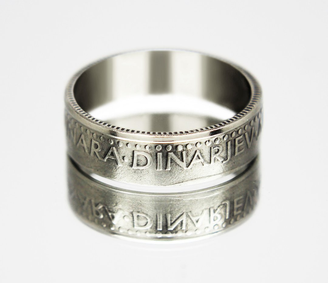 Yugoslavia Coin Ring 10 dinars 1986 coin rings for men coin rings for women - 戒指 - 其他金属 
