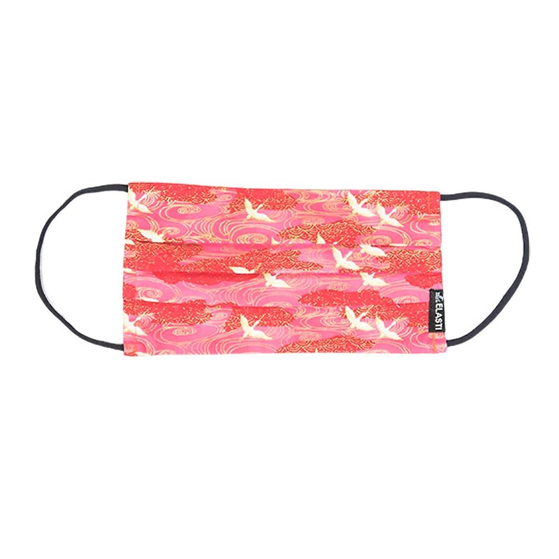 【ELASTI】日式和风布口罩-夕阳归鸟 - 口罩 - 棉．麻 多色