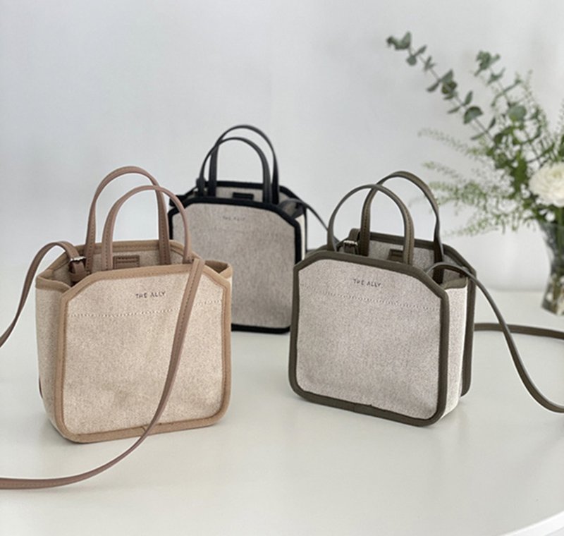 韩国 The Ally | Dana mini bag 다나미니백 | 多功能迷你包 - 手提包/手提袋 - 其他材质 黑色