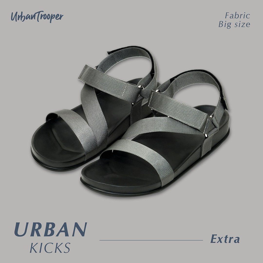 Urban Trooper, Urban Kicks, (Grey) - 拖鞋 - 防水材质 灰色