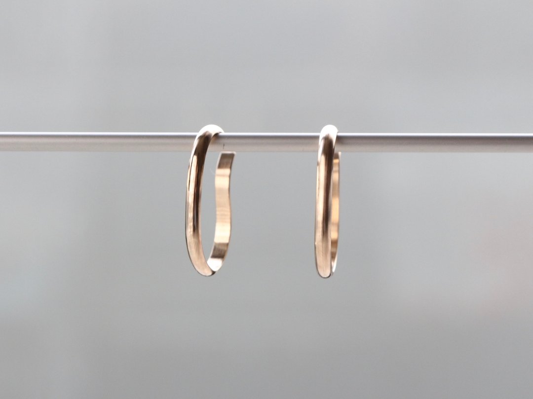 14kgf- wide ear cuff - 耳环/耳夹 - 其他金属 金色