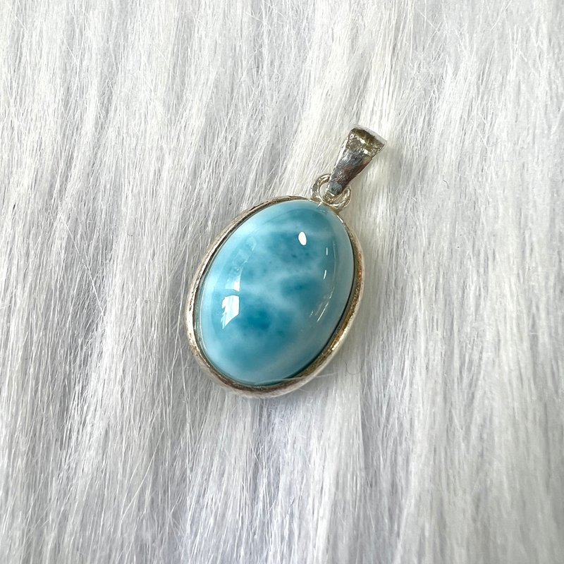 海纹石吊坠 | 水晶 | 吊坠 | 水晶吊坠 | 水晶饰物 - 项链 - 水晶 蓝色