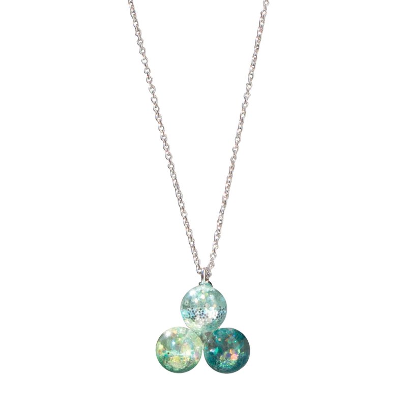 Colorful Snowball Pinwheel Necklace - 项链 - 玻璃 