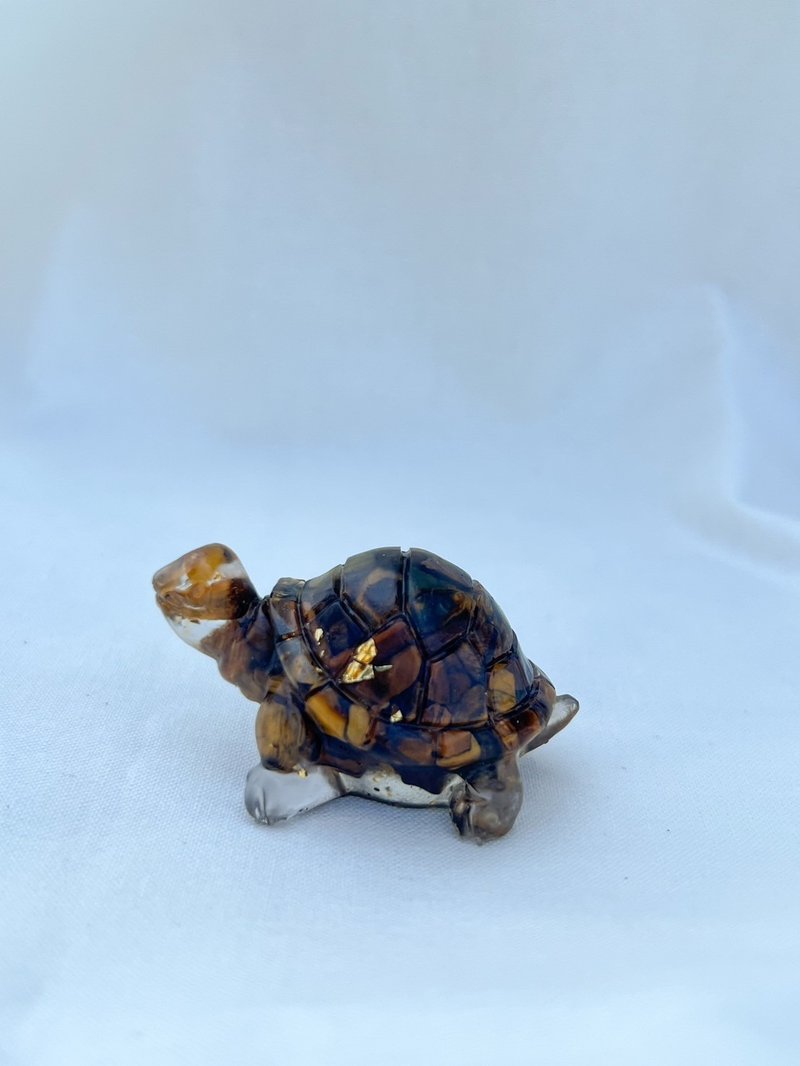 水晶摆饰【小乌龟 黄虎眼石】行动力 招偏财 - 摆饰 - 水晶 