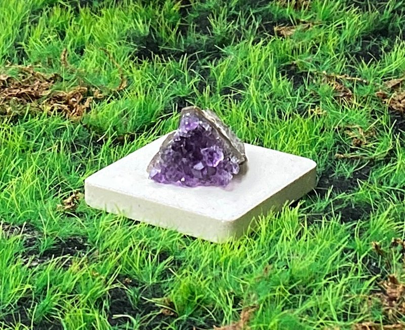 能量摆饰-天然原皮原矿山形紫晶簇 紫水晶 财运增智慧 快速出货 - 摆饰 - 水晶 紫色
