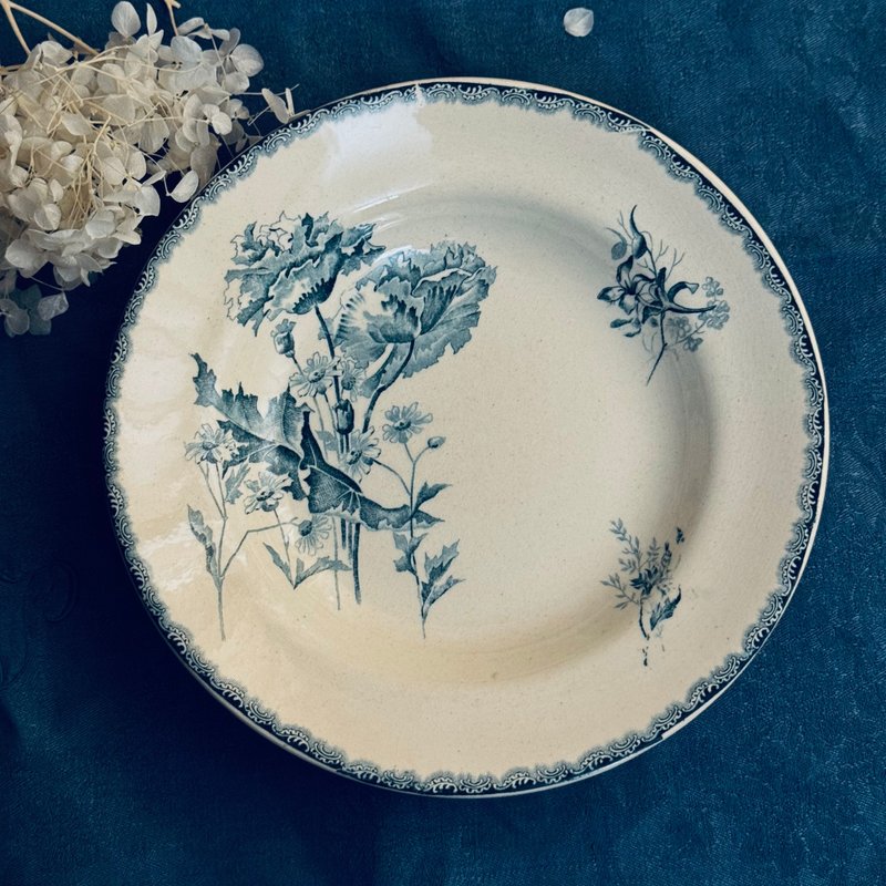 * 50884-迷人法国古董HB & Cie.深盘PROVENÇAL系列 - 盘子/餐盘/盘架 - 瓷 