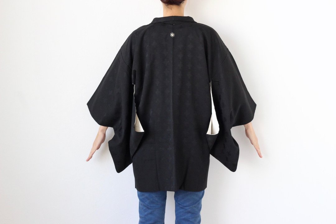 日式和服, 和服上衣, 羽织外套, 禅意服饰, 日式和服 /3396 - 女装休闲/机能外套 - 聚酯纤维 黑色