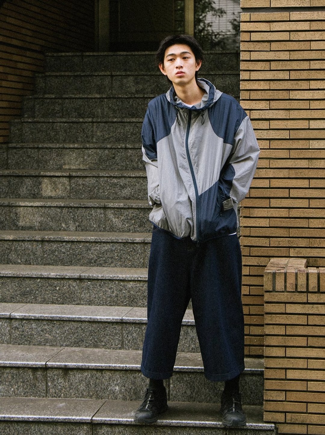 日系复古 一件时髦的防晒衣 UPF50+ - 男装外套 - 其他材质 蓝色