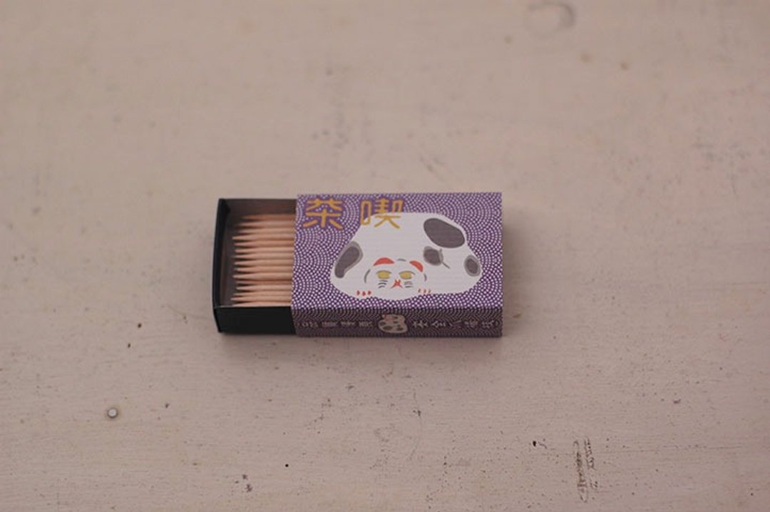 仓敷意匠 猫咪火柴盒牙签 100入【吃茶 (20501-03)】 - 其他 - 纸 紫色