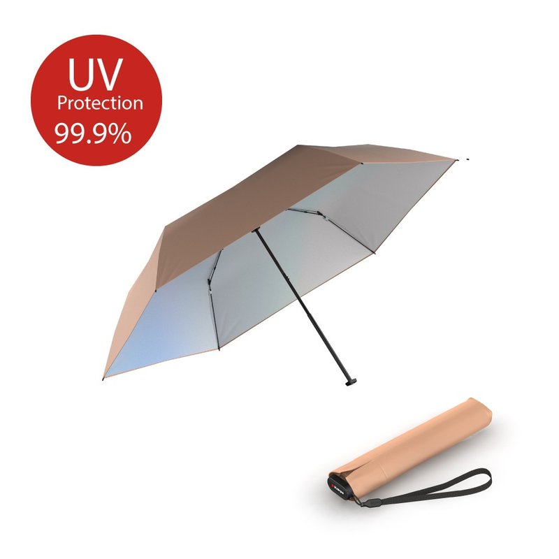 【Knirps德国红点伞】US.050 极致轻量彩胶防晒手动伞-Peach - 雨伞/雨衣 - 防水材质 橘色