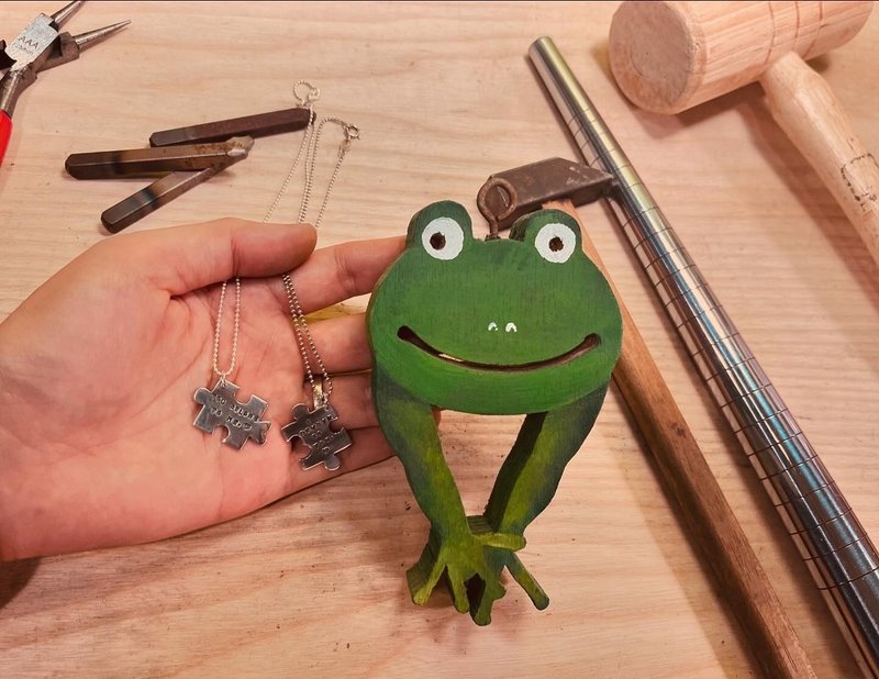 DIY手作对链系列三- PUZZLE LOVE - 金工/饰品 - 纯银 